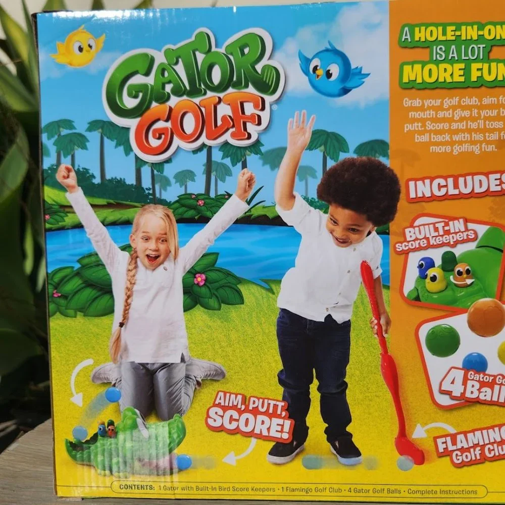 NEW Gator Golf Lawn Game Backyard Picnic Fun Minifigure Golf Putt Birthday GIFT